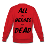 Dead Heroes Crewneck Sweatshirt - red