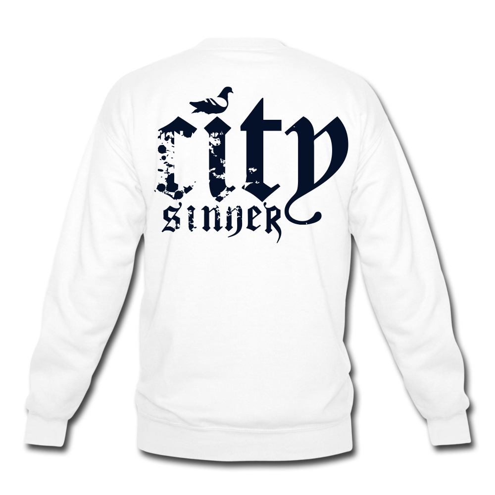 City Sinner Crewneck Sweatshirt - white