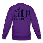 City Sinner Crewneck Sweatshirt - purple