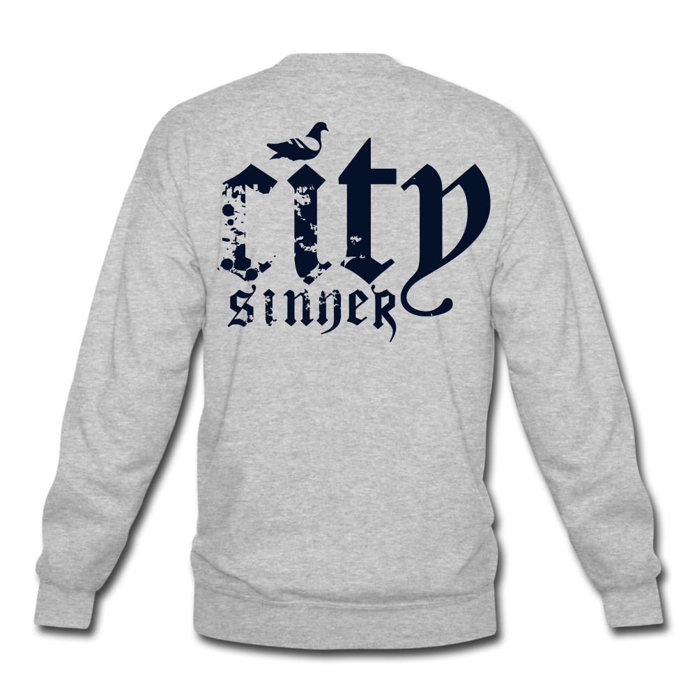 City Sinner Crewneck Sweatshirt - heather gray