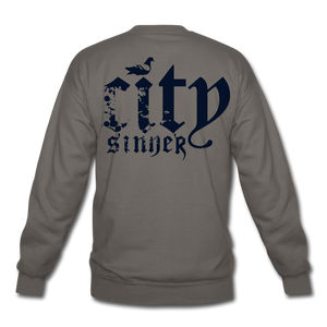 City Sinner Crewneck Sweatshirt - asphalt gray