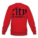 City Sinner Crewneck Sweatshirt - red