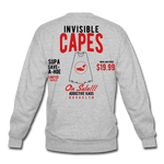 Invisible Capes Crewneck Sweatshirt - heather gray