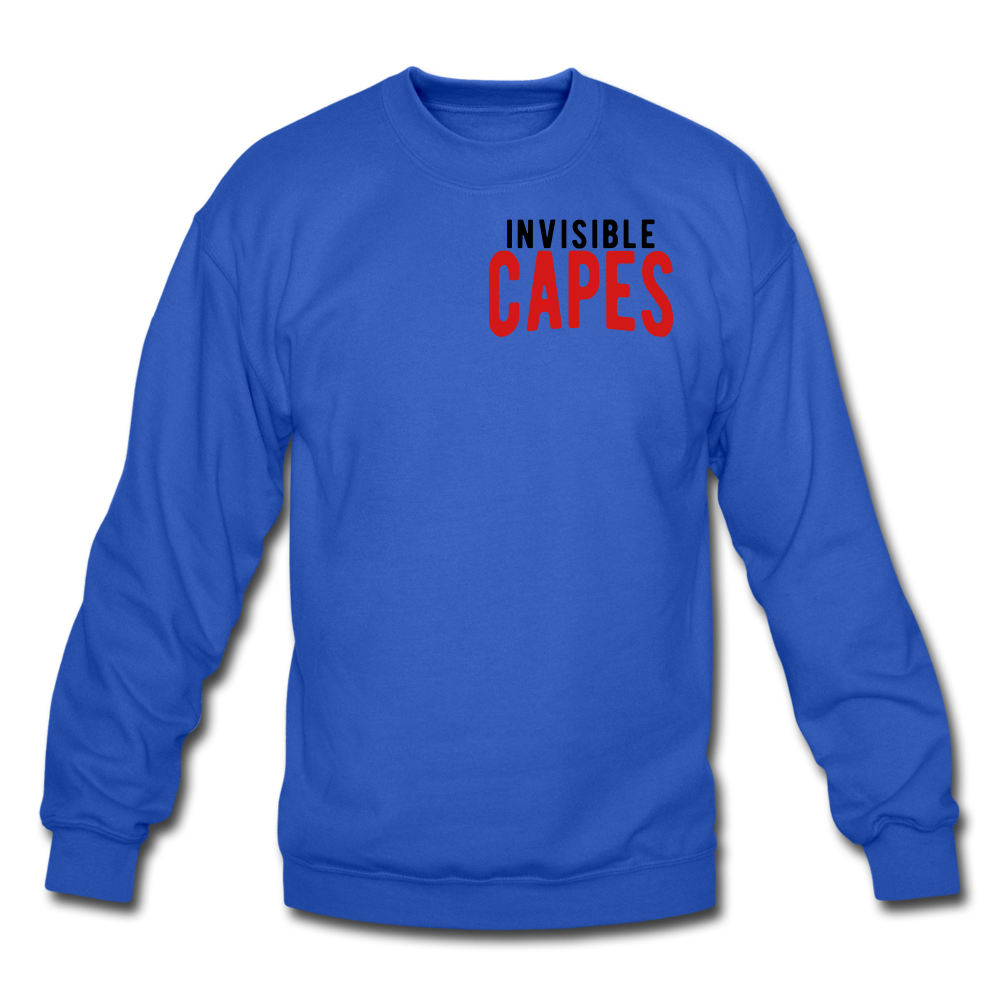 Invisible Capes Crewneck Sweatshirt - royal blue