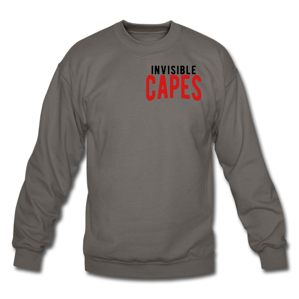 Invisible Capes Crewneck Sweatshirt - asphalt gray