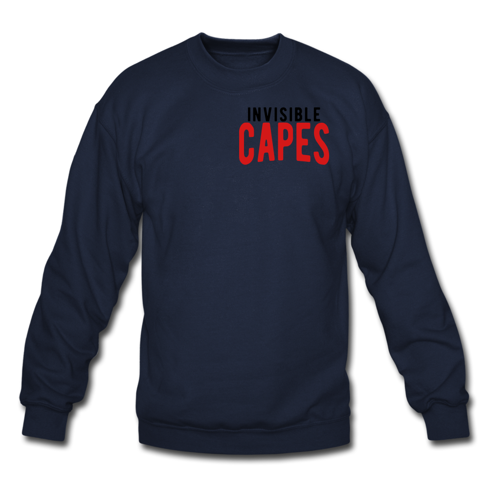 Invisible Capes Crewneck Sweatshirt - navy