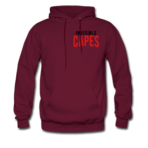 Invisible Capes Men's Hoodie - burgundy