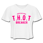 THOT Breaker Academy Women's Cropped T-Shirt - white