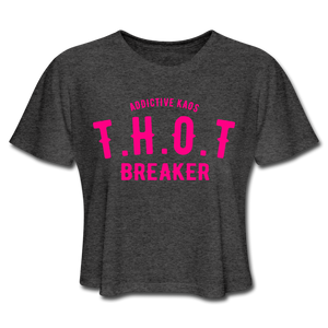 THOT Breaker Academy Women's Cropped T-Shirt - deep heather