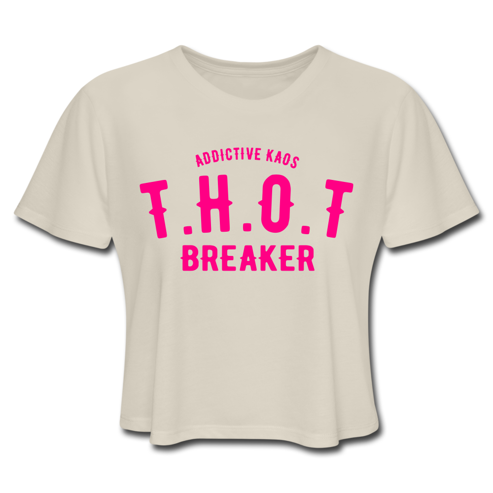 THOT Breaker Academy Women's Cropped T-Shirt - dust