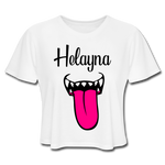 Helayna Women's Cropped T-Shirt - white