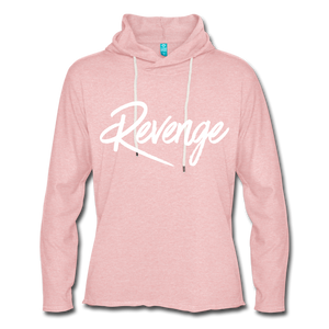 Revenge Lightweight Terry Hoodie - cream heather pink