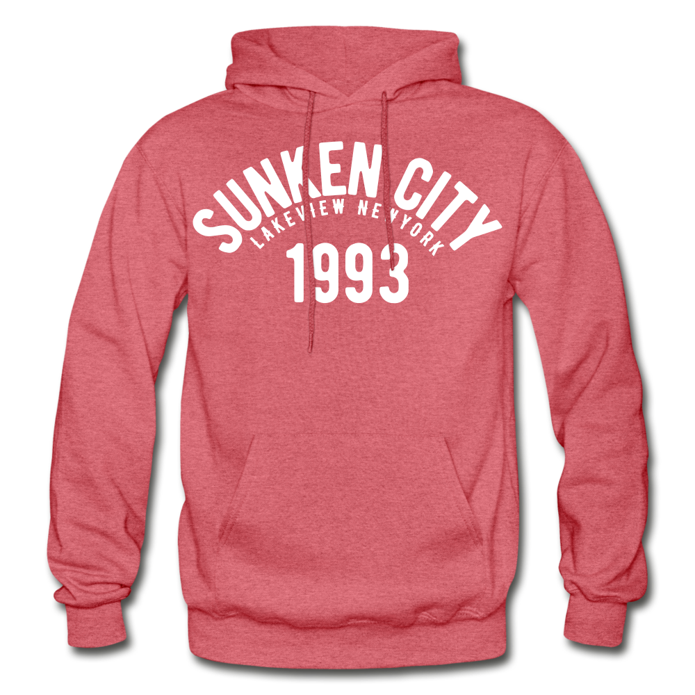 Sunken City Heavy Blend Adult Hoodie - heather red