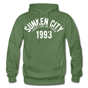 Sunken City Heavy Blend Adult Hoodie - military green