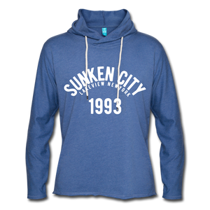 Sunken City Lightweight Terry Hoodie - heather Blue