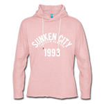 Sunken City Lightweight Terry Hoodie - cream heather pink