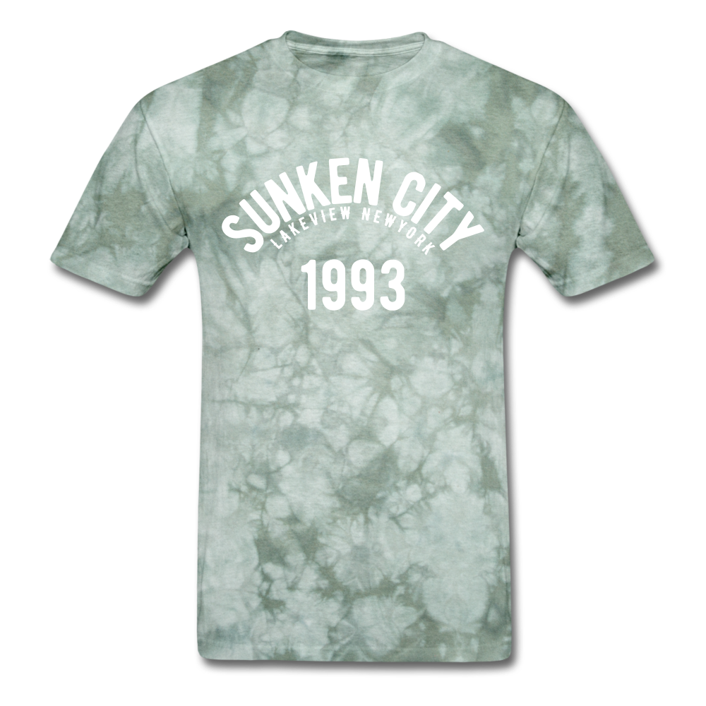 Sunken City T-Shirt - military green tie dye