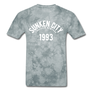 Sunken City T-Shirt - grey tie dye