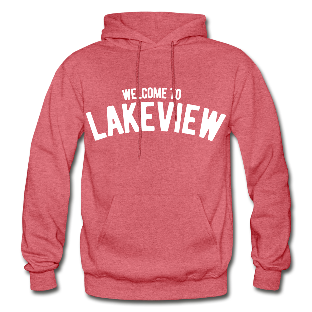 Lakeview Heavy Blend Adult Hoodie - heather red