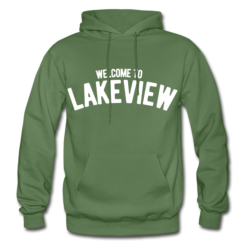 Lakeview Heavy Blend Adult Hoodie - military green