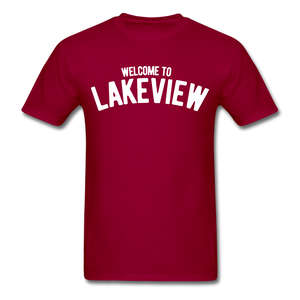 Lakeview Men's T-Shirt - dark red