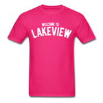 Lakeview Men's T-Shirt - fuchsia