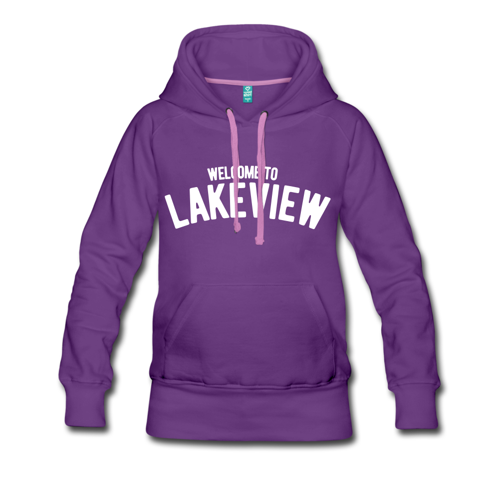 Lakeview Women’s Premium Hoodie - purple