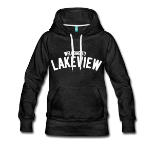 Lakeview Women’s Premium Hoodie - charcoal gray