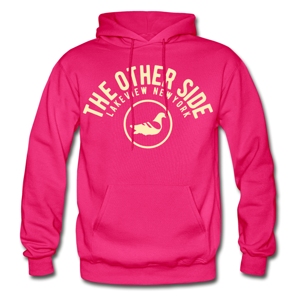 The Other Side Heavy Blend Adult Hoodie - fuchsia