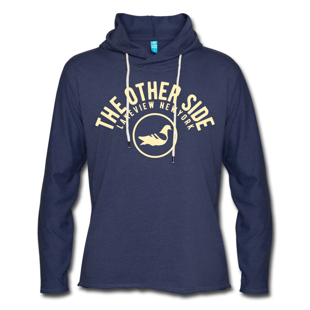 The Other Side Lightweight Terry Hoodie - heather navy