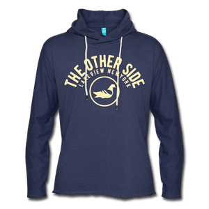 The Other Side Lightweight Terry Hoodie - heather navy