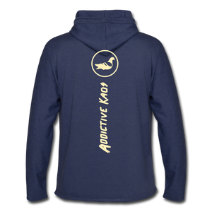 The Other Side Lightweight Terry Hoodie - heather navy