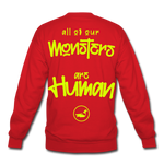 All of our Monsters Crewneck Sweatshirt - red