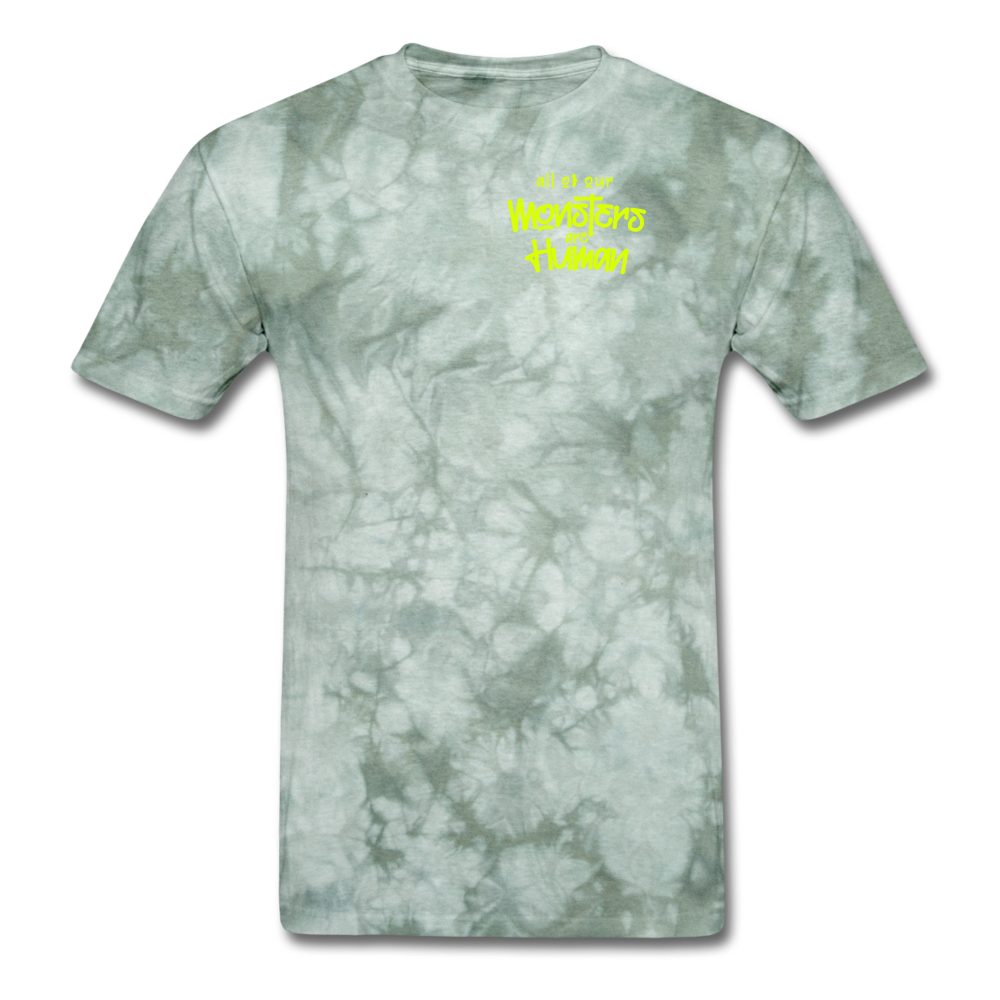 All of our Monsters T-Shirt - military green tie dye