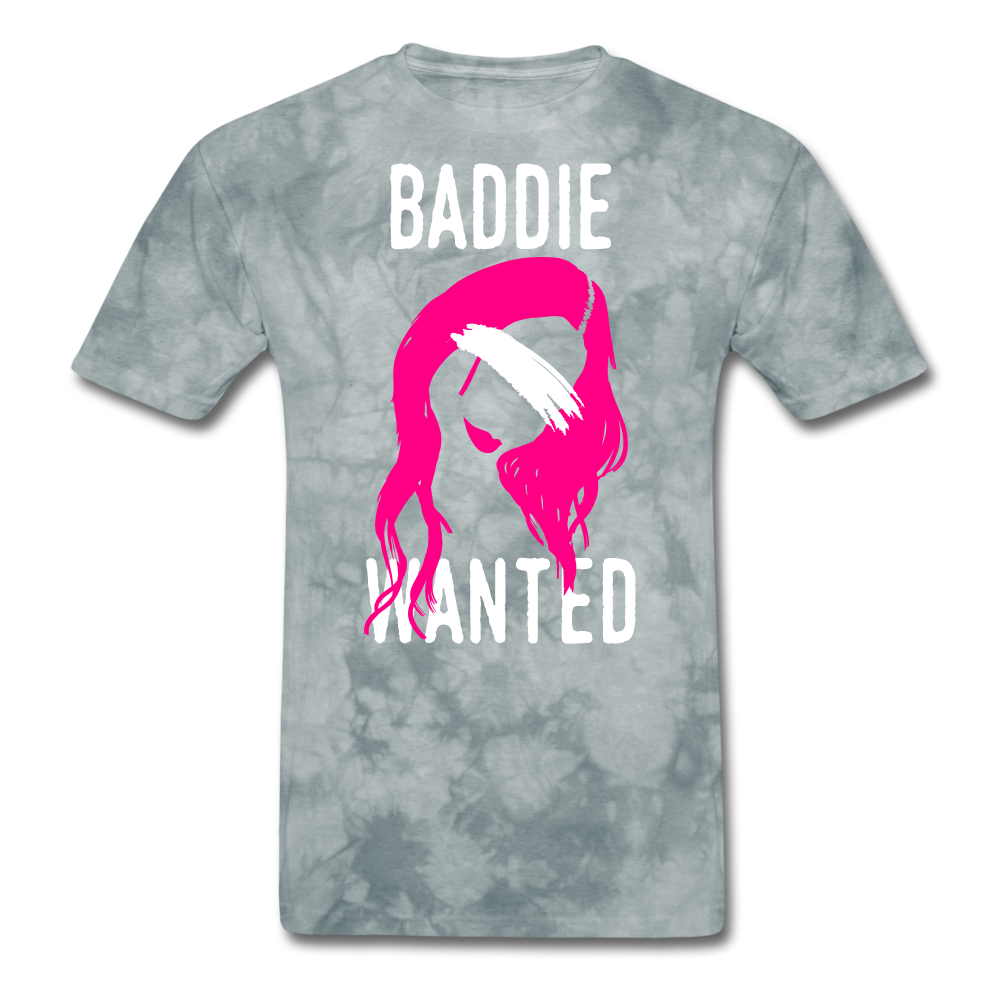 Baddie Wanted T-Shirt - grey tie dye