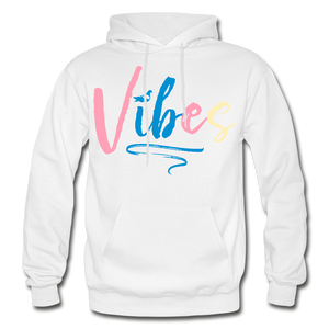 Vibes Heavy Blend Adult Hoodie - white