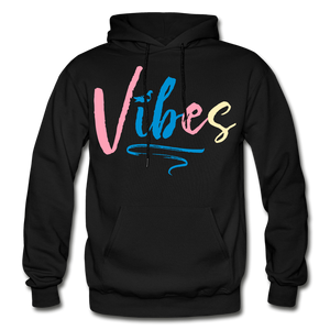 Vibes Heavy Blend Adult Hoodie - black