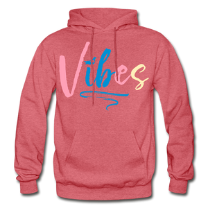 Vibes Heavy Blend Adult Hoodie - heather red