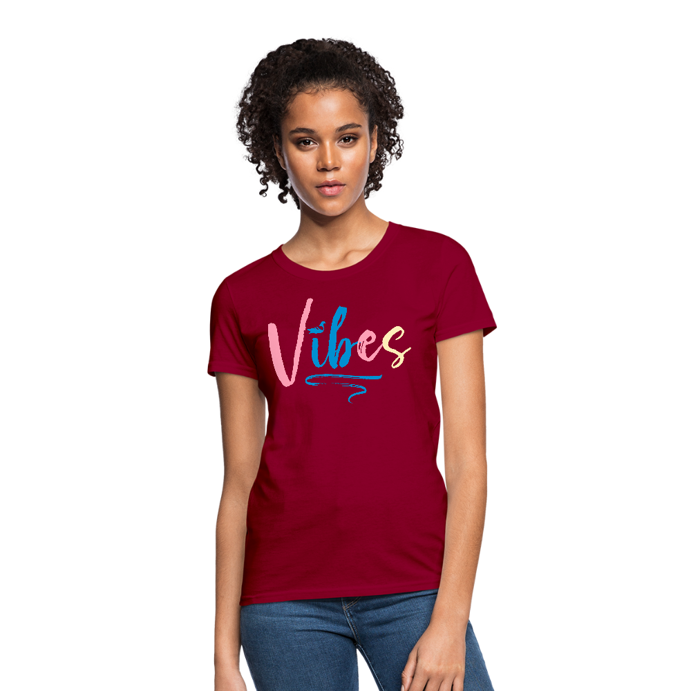 Vibes Women's T-Shirt - dark red