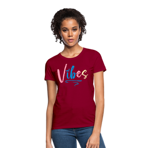 Vibes Women's T-Shirt - dark red