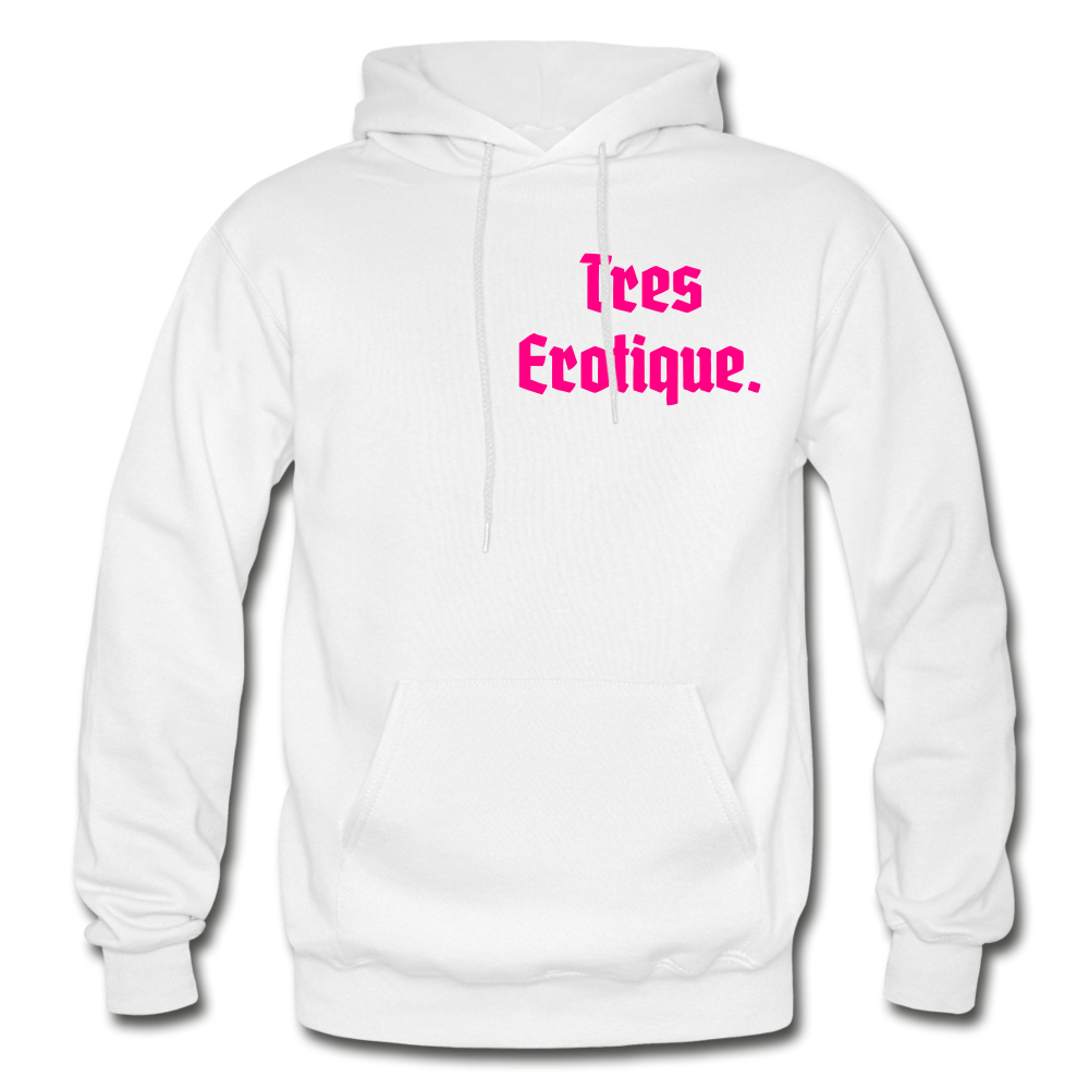 Erotique Heavy Blend Adult Hoodie - white