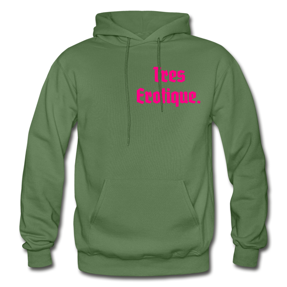 Erotique Heavy Blend Adult Hoodie - military green