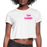 Erotique Women's Cropped T-Shirt - white