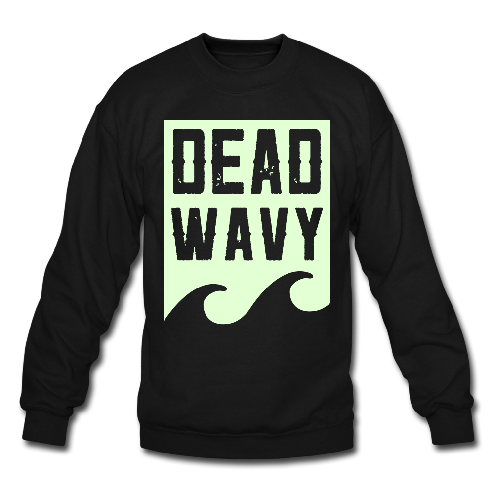 Dead Wavy (Glow) Crewneck Sweatshirt - black