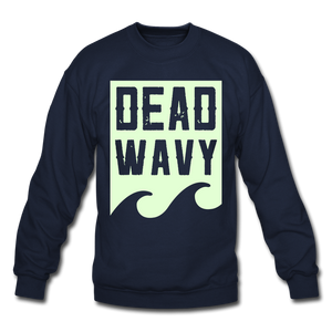Dead Wavy (Glow) Crewneck Sweatshirt - navy