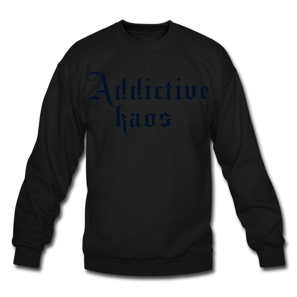 Classic Addictive Kaos Crewneck Sweatshirt - black