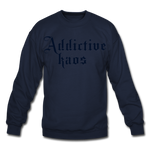 Classic Addictive Kaos Crewneck Sweatshirt - navy