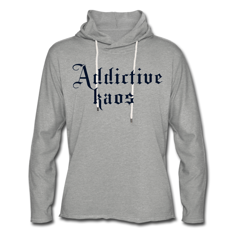 Classic Addictive Kaos Lightweight Terry Hoodie - heather gray