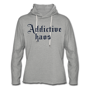 Classic Addictive Kaos Lightweight Terry Hoodie - heather gray