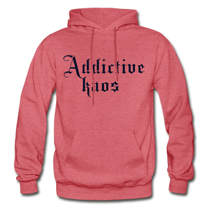 Classic Addictive Kaos Heavy Blend Adult Hoodie - heather red